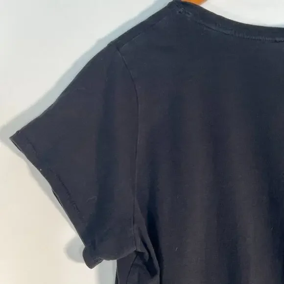 AC/DC Black T-shirt Graphic Tee Shirt Women - Picture 7 of 8